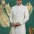 art silk white wedding wear hand embroidery readymade groom