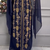 Elegant Navy Blue Heavy Embroidered Moroccan Stitched Kaftan     Party & Wedding Wear Farasha
