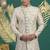 art silk off white wedding wear hand embroidery readymade groom