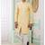 banarasi jacquard yellow festival wear pattern pc work readymade indo western