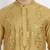 Yellow pure rayon wedding special premium designer kurta pyjama