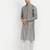 Grey pure rayon wedding special premium designer kurta pyjama