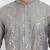 Grey pure rayon wedding special premium designer kurta pyjama