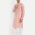 Peach pure rayon wedding special premium designer kurta pyjama