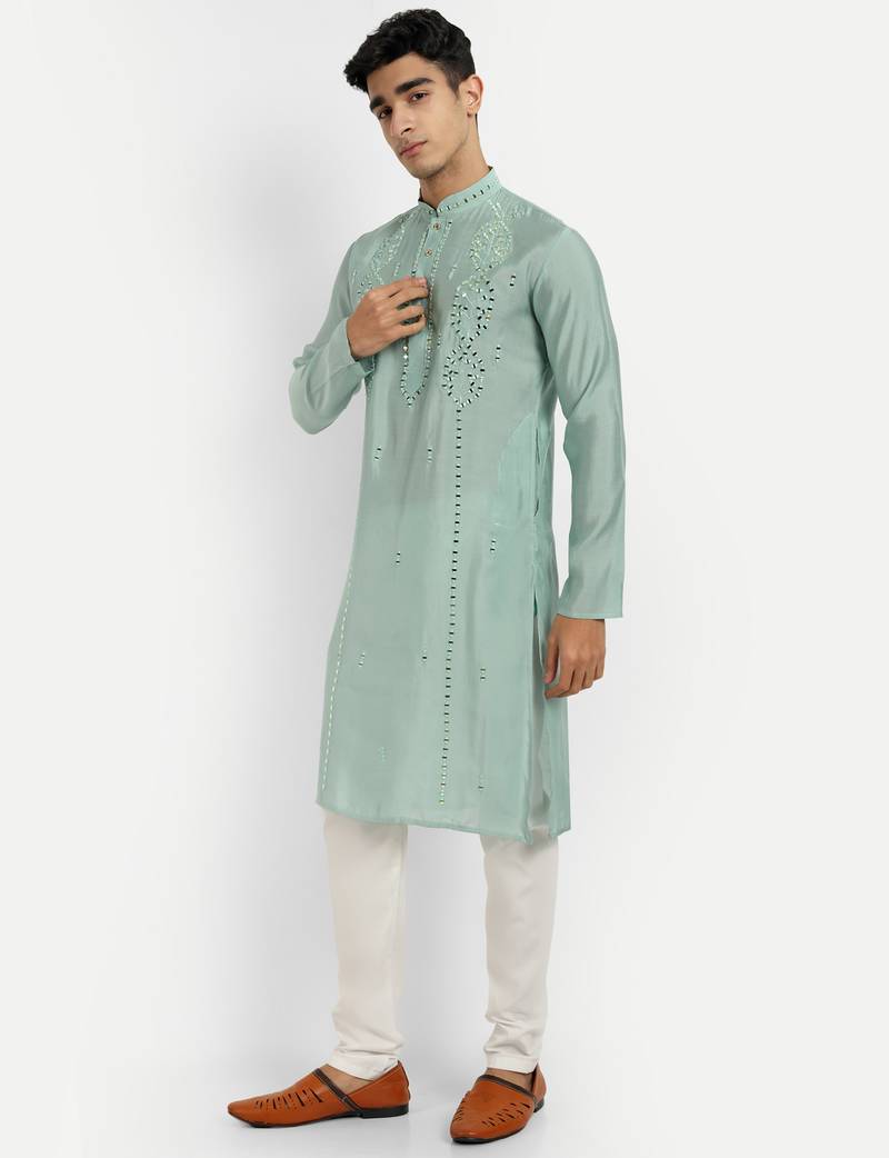 Pista pure rayon wedding special premium designer kurta pyjama