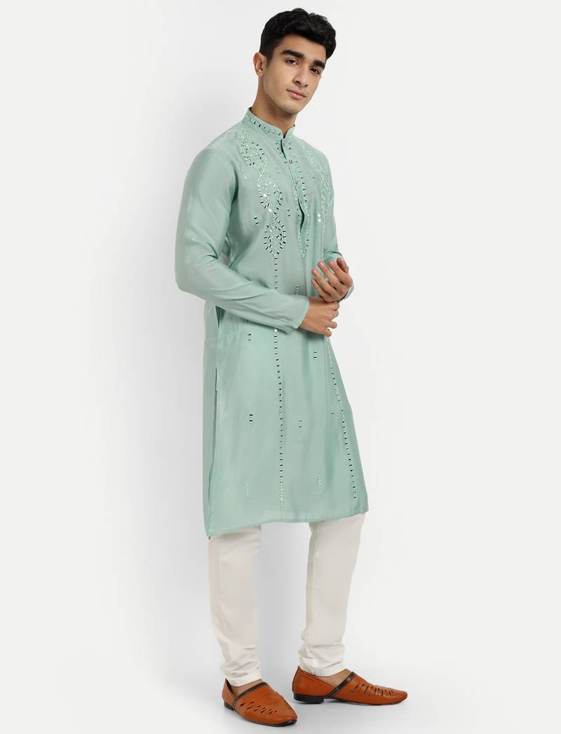 Pista pure rayon wedding special premium designer kurta pyjama