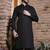 Black cotton kurta set