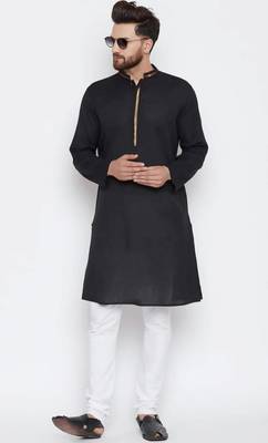 Black cotton kurta set 2