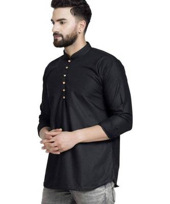 Black cotton Short kurta 2