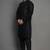 Black embroidered dupion art silk kurta set