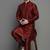 Maroon embroidered dupion art silk kurta set