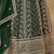 Faux georgette embroidered dark green engagement wear anarkali suit