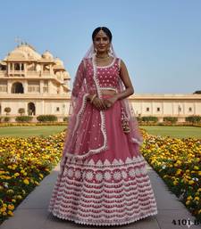 NET sequin WORK EMBROIDERY WORK LEHENGA CHOLI 