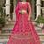 Rani Pink Butterfly Net With Embroidered Work Stunning Lehenga For Wedding Season