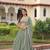 Green Faux Georgette With Sequins & Zari Multi Embroidered Lehenga
