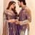 Lavender embroidered lehenga & matching men's kurta set couple combo