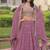 Onion pink Faux Georgette With Sequins & Zari Multi Embroidered Lehenga