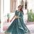 Sea green Vichitra Silk With Sequins Embroidered Work Lahenga Choli And Duptta