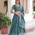 Sea green Vichitra Silk With Sequins Embroidered Work Lahenga Choli And Duptta