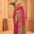 dark pink color art silk blend woven work saree