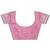 Pink color linen cotton saree with blouse