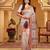 Multicolor linen cotton flower woven work saree