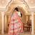 Multicolor linen cotton flower woven work saree