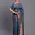 blue color  art silk zari woven work saree 