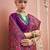 Purple color majestic kashmiri design banarasi silk saree with meenakari weaving | premium festival & party wear