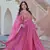 Pink Sequins Zari Embroidered readymade gown