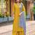 Women Barline Viscose & Handwork Kurta With Trousers And Dupatta