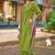 Women Barline Viscose & Handwork Kurta With Trousers And Dupatta
