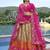 Multicolor Embroidered Art Silk Designer Wedding Lehenga Choli
