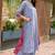 Women Barline Viscose & Handwork Kurta With Trousers And Dupatta