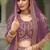 Purple Butterfly Net With Embroidered Work Stunning Lehenga For Wedding Season