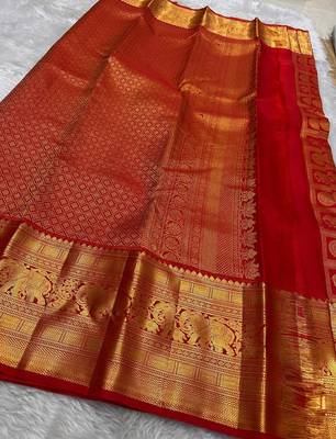 maroon art silk woven designer saree with rich border 1
