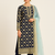 Heavy party wear embroidered straight suit