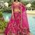 Rani Pink Art Silk with Embroidered Cut Work Readymade Bridal Lehenga Choli- Full Stitched Free size