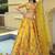 Yellow Art Silk with Embroidered Cut Work Readymade Bridal Lehenga Choli- Full Stitched Free size