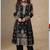 Black chinon silk embroidered designer salwar suit