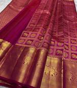 New Designer Woven Art Silk Women's Saree With Blouse Set