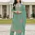 Blue cotton embroidered Embroidered suit-Full Stitched Free size