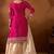 Rani Pink & Cream Heavy Silk Embroidered Palazzo Suit 