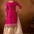 Rani Pink & Cream Heavy Silk Embroidered Palazzo Suit 