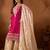 Rani Pink & Cream Heavy Silk Embroidered Palazzo Suit 