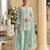 Sky blue georgette semi stitched wedding suits