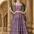 Lehenga Choli Thread Work Jacquard Silk in Purple