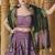 Lehenga Choli Thread Work Jacquard Silk in Purple
