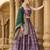 Lehenga Choli Thread Work Jacquard Silk in Purple