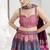 Designer Lehenga Choli Jacquard Kanjiwaram silk in Pink